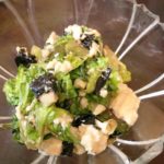青菜と豆腐の海苔塩麹サラダ